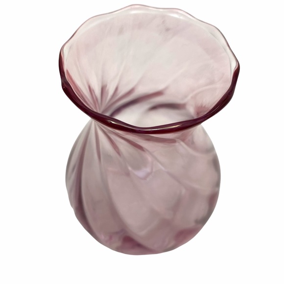 Pink Glass Vase 5" Small - Picture 3 of 8